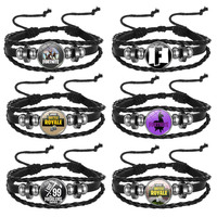 Fortnited Weaving Hand Rope for Men Women Game Fortnight Peripherals Fortress Night Logo Woven Bracelet Fashion Wristband Gift
