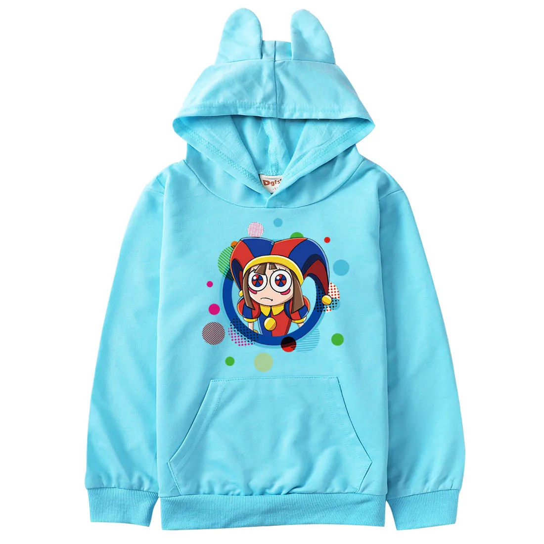 Movie The Amazing Digital Circus Hoodie Kids Pomni Jax Clothes Baby Girls Pullover Coats Teenager Boys Long Sleeve Sweatshirts