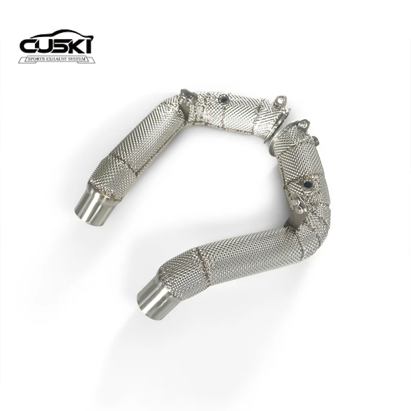 CUSKI Automotive Exhaust pipe Customization for BMW M5 M6 F10/F15 4.4T 2012-2016 's ExhaustDownpipe  Increased power