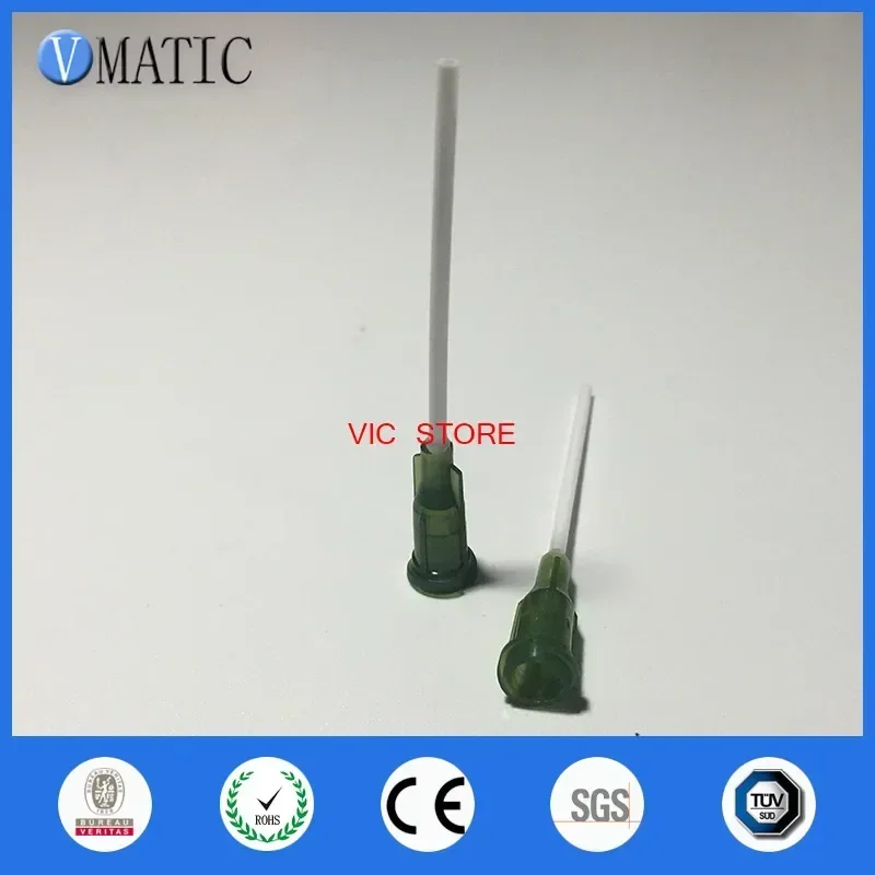 ‌ 100 pontas de agulha PP 14G 1" |   Bicos de distribuição de cola de alta flexibilidade para Nail Art/Impressão 3D/Cosméticos + FS ‌