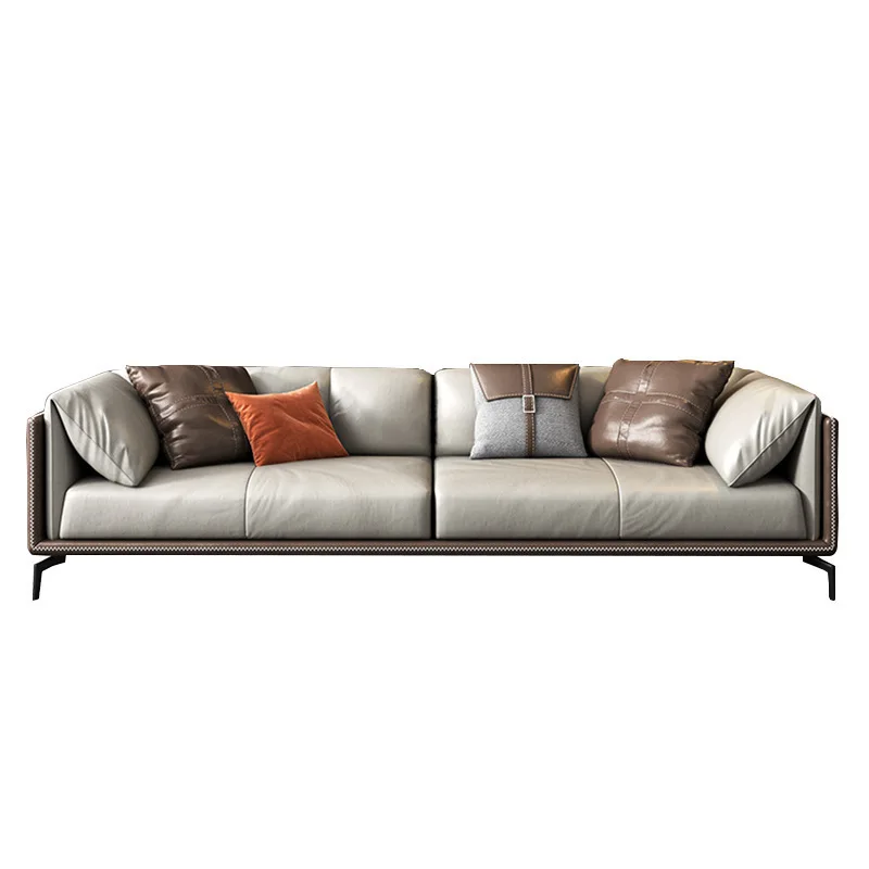 

Three-person sofa Italian minimalist Nordic