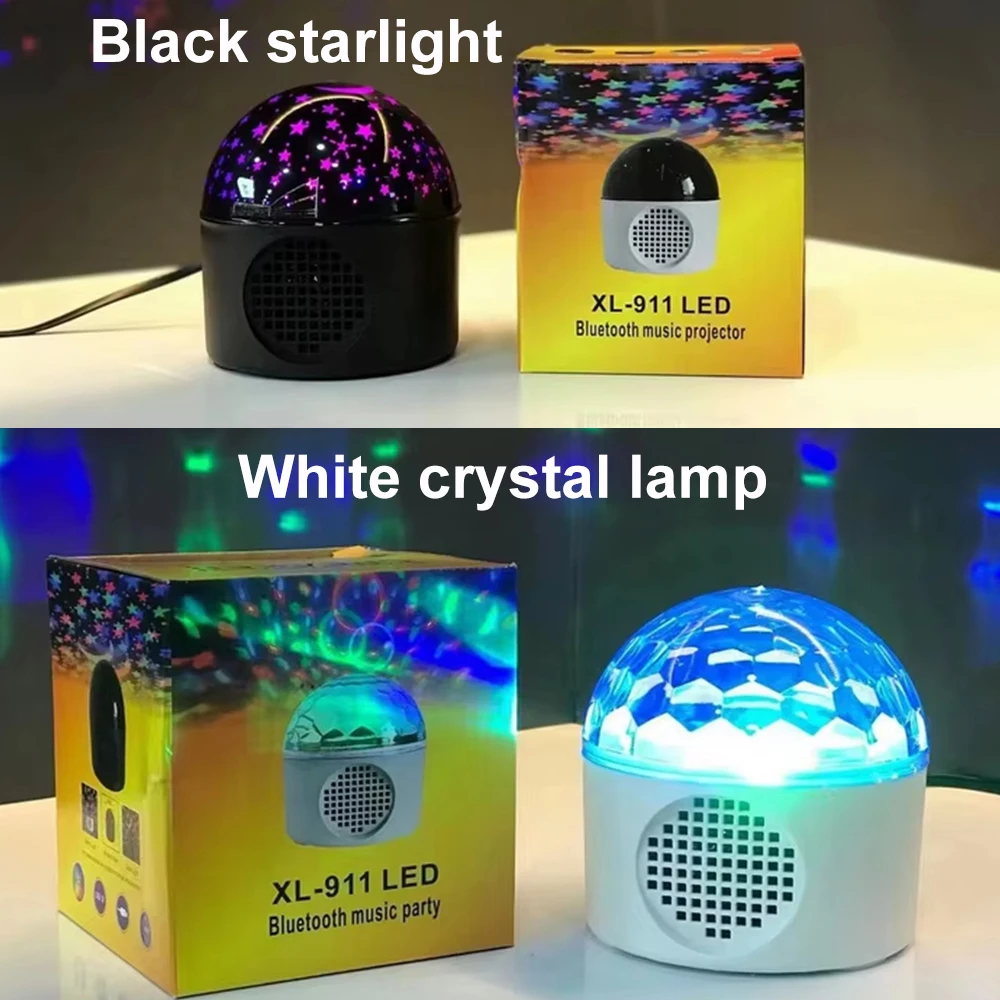 البوب السماء المرصعة بالنجوم العارض بلوتوث لاعب USB المكونات في LED ضوء الليل الكريستال مصباح ل KTV غرفة الاطفال الإضاءة جو الديكور