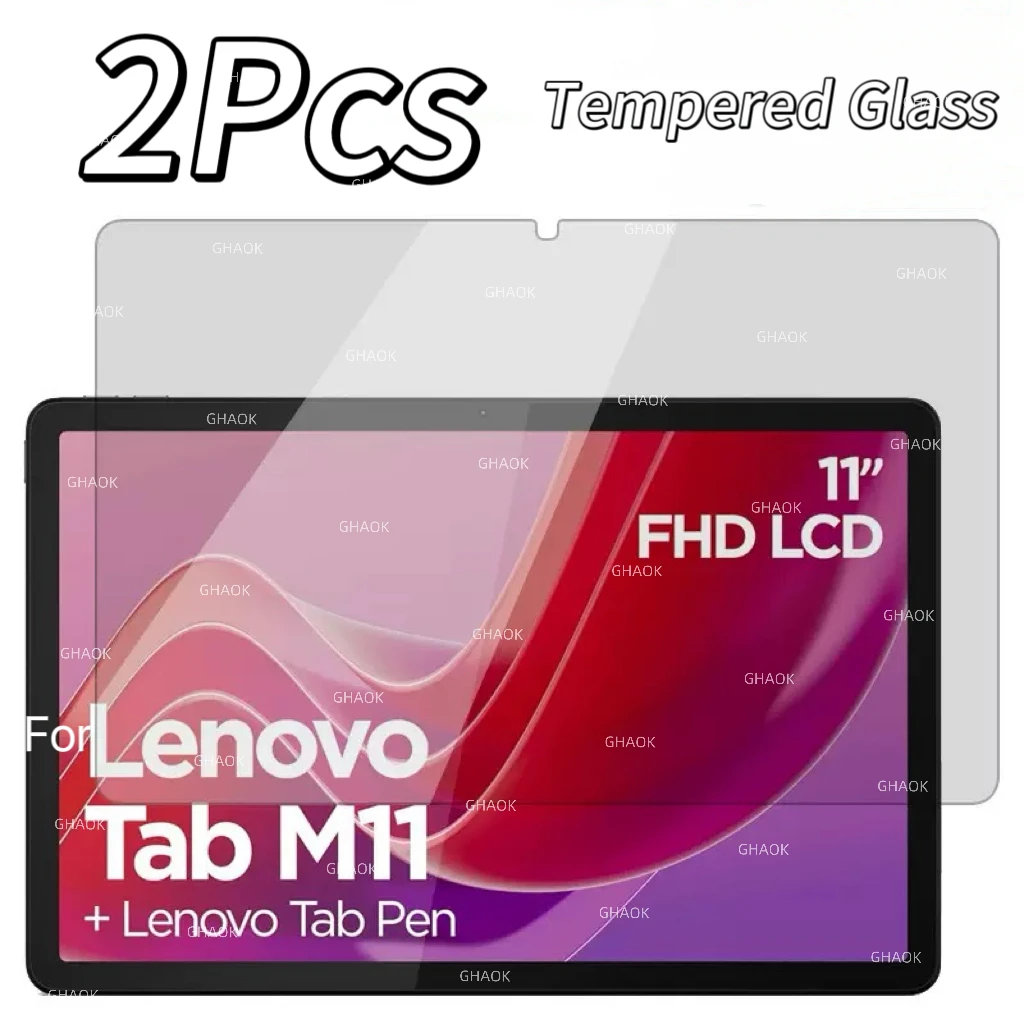 2PCS For Lenovo Tab M11 2024 Tempered Glass Screen TB-330FU TB-331FC 11 Inch 9H Tablet Anti Scratch Clear Protective Film