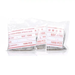 1000pcs/bag Diam1.3/1.5/1.8mm Strainless Steel Spring Bars 10mm - 28mm Watchband Strap Belt Repair Tools Pins Watch Accessories