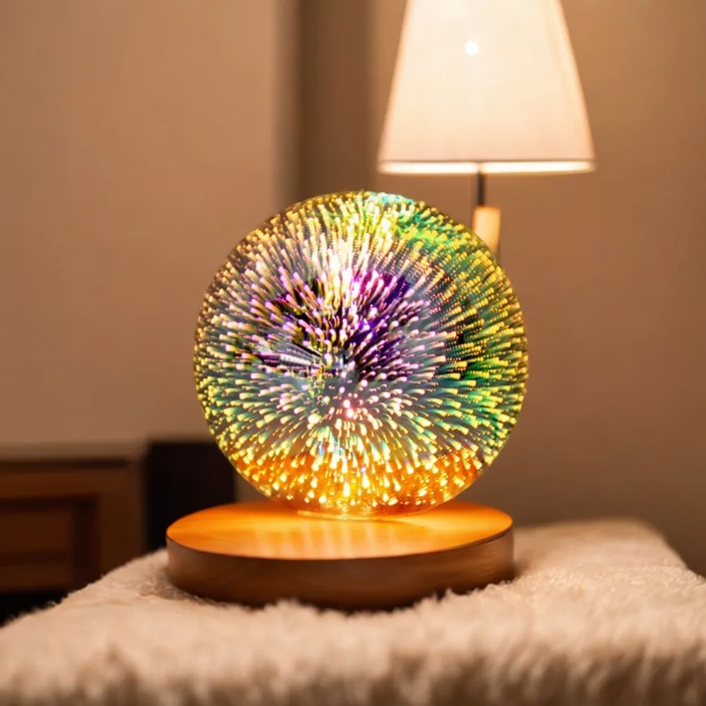 LED 3D Night Light Starry Sky USB Table Lamp Colorful Atmosphere Bedroom Decoration Gift