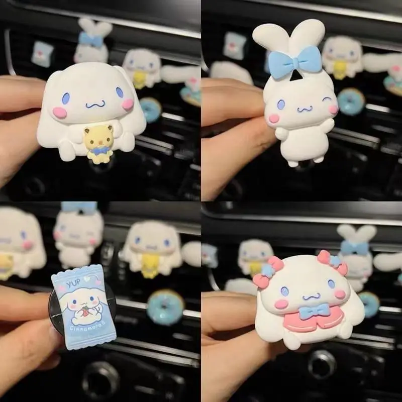 

Sanrio Kawaii Cinnamoroll аниме автомобильный парфюм украшение автомобиля выхлопной порт Автомобильный Освежитель освежители клипса парфюм диффузор 24