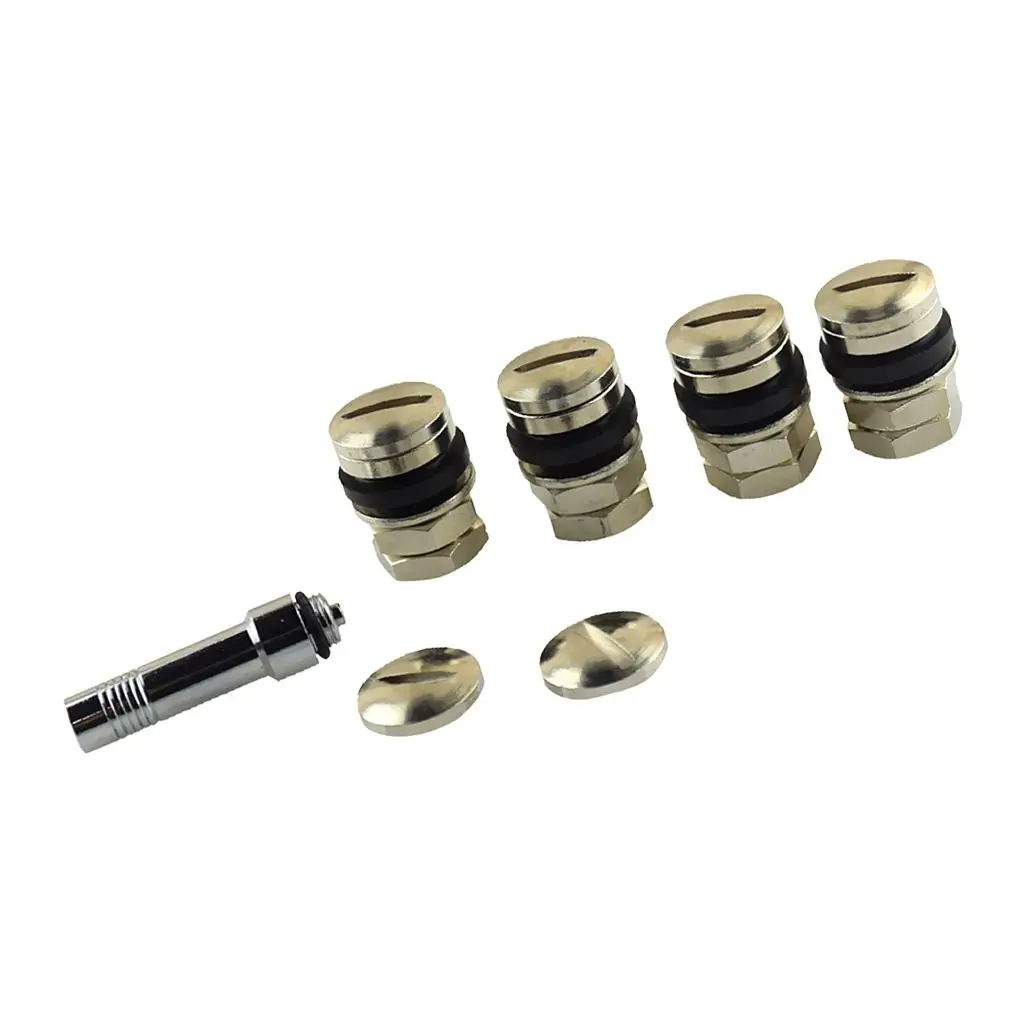 4 Piece  Hidden Valve Stems with Caps  Wheel Rim Car Truck SUV