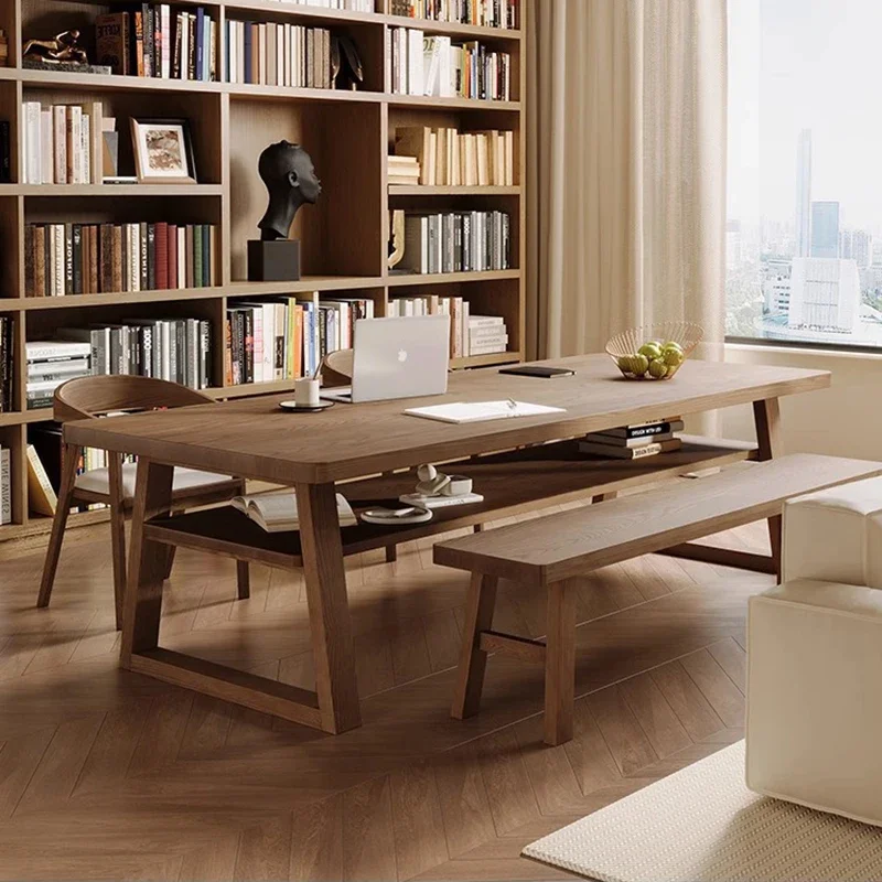 

Japanese Meeting Dining Tables Kitchen Wooden Living Room Dining Tables Italian Design Luxury Home Furniture Mesa Comedor LLDT