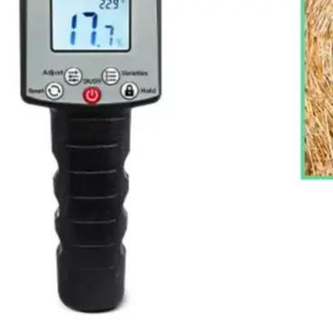 Portable Digital Backlit Hay Moisture Meter 0-80% Range With Automatic Temperature Compensation For Straw Bale Humidity Detector