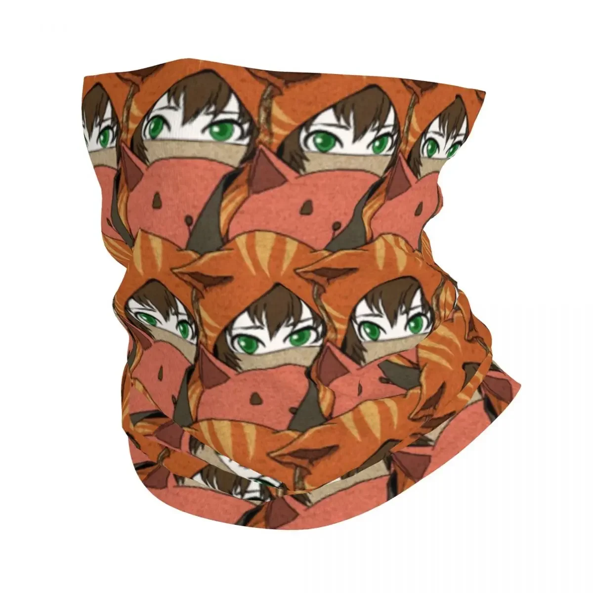 

Gin Ibushi Bandana Neck Gaiter Printed Your Turn To Die Game Anime Mask Scarf Nakrycie głowy Jeździectwo dla mężczyzn Kobiety Dorośli Oddychająca