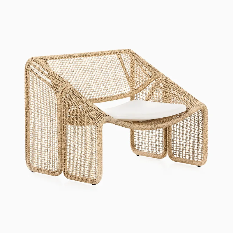 rattan outdoor leisure bedrooms, reading homestays, rattan small tables and chairs, model room furniture