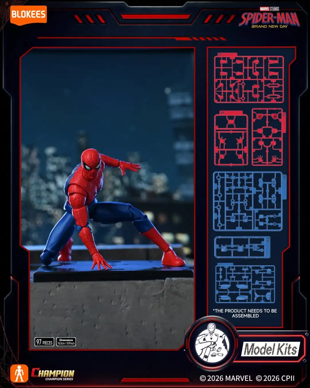 【¥1,998】Blokees マーベル CC13 ブランド・ニュー・デイ スパイダーマン-アリエク特価アラート