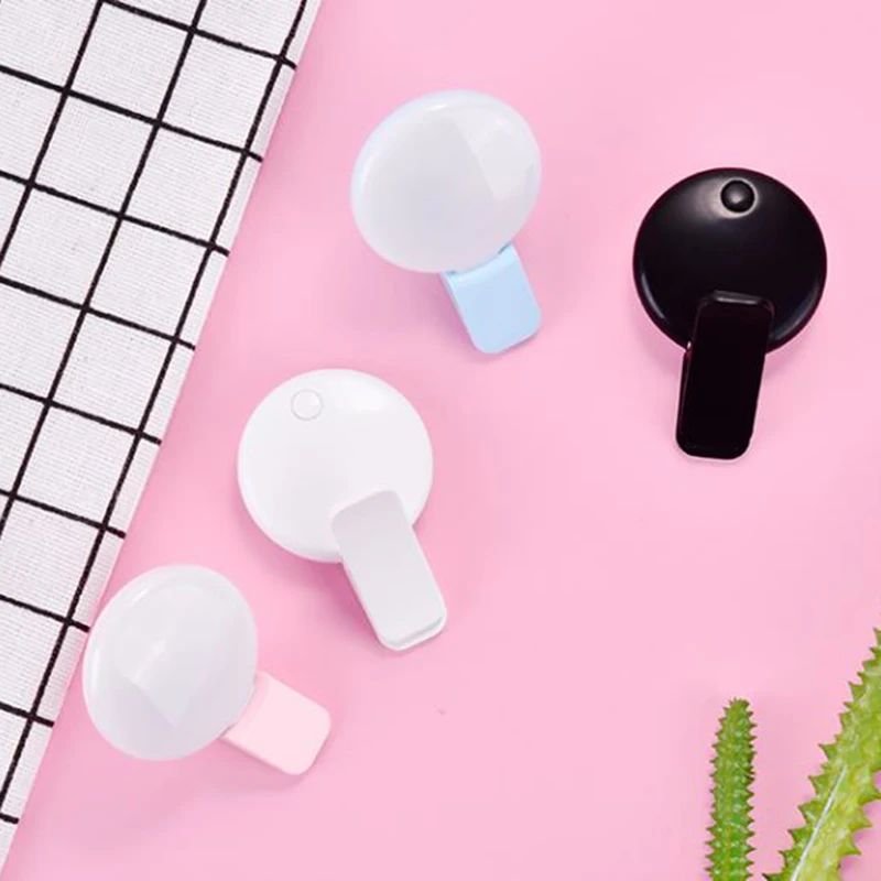 1~10PCS Mini Q Selfie Ring Light LED Flash Phone Lens Light USB Rechargeable Clip Mobile Phone Fill Lamp Women Selfie Lights