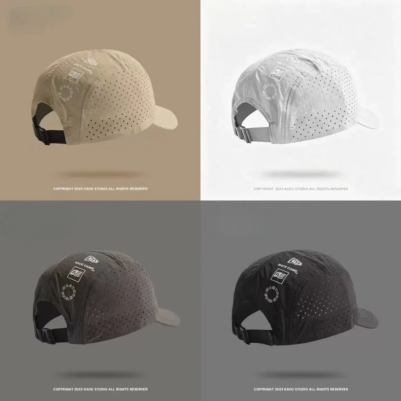 Schnell trocknende Mesh-Baseballkappe mit kurzer Krempe – atmungsaktiver, leichter Sonnenschutz mit UV-Schutz, für Männer, Frauen, Paare, Outdoor-Wandern – Detail 2