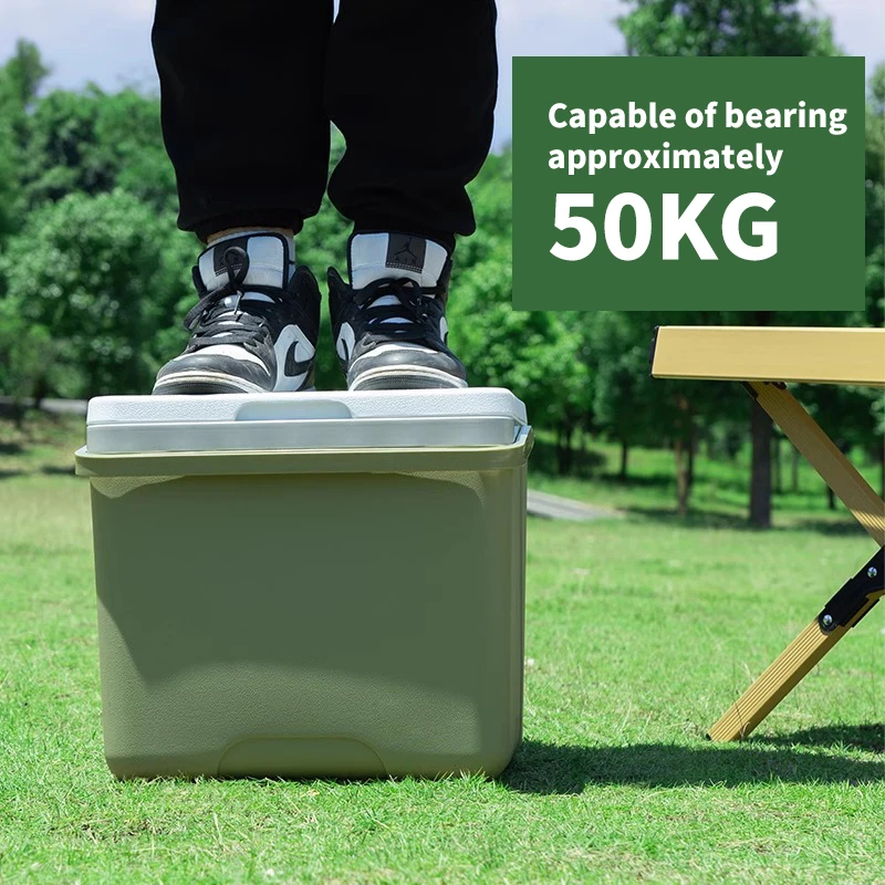 6/9/15/24L 쿨러 박스 휴대용 캠핑 냉장고 대용량 차량용 아이스 버킷 보온 캠핑 BBQ 장비