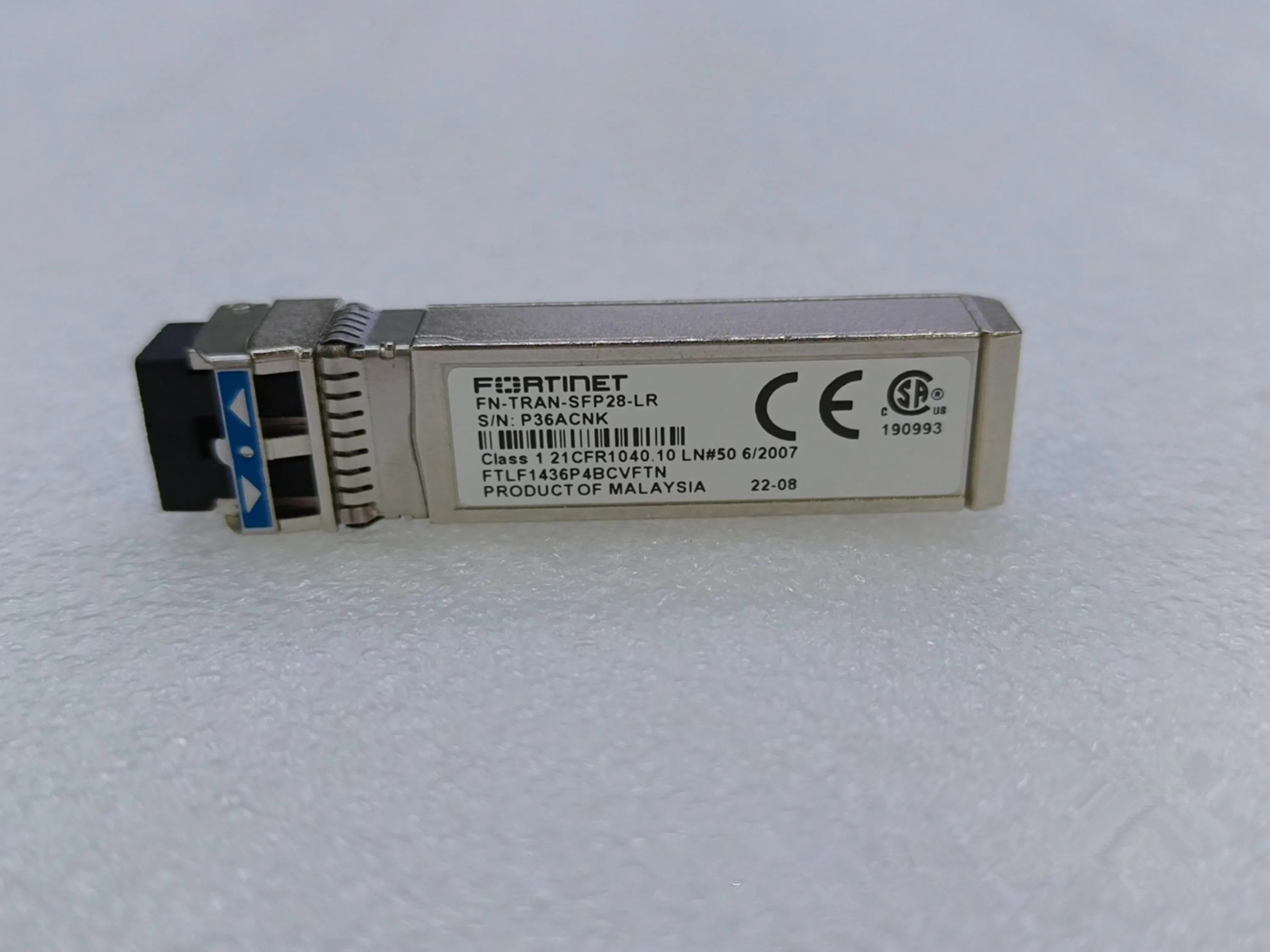 

FORTINET SFP 25G Transceiver LR 1310NM FN-TRAN-SFP28-LR FTLF1436P4BCVFTN FORTINET 25G Fiber Optical Module