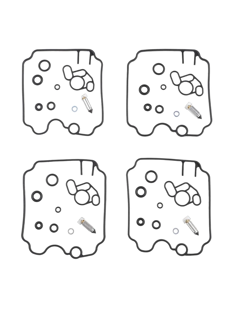 4Pcs Carburetor Repair Kit For XTZ750 TDM850 FZR1000 TRX850 Black Plastic Rebuild Set With Float Needle Valve For Bike Engine Tu