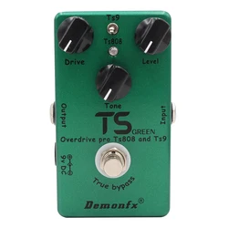 Yeni TS fx TS yeşil kırmızı II yüksek kalite birleştirmek TS9 ve TS808 Overdrive Booster gitar etkisi pedalı delik cihazı