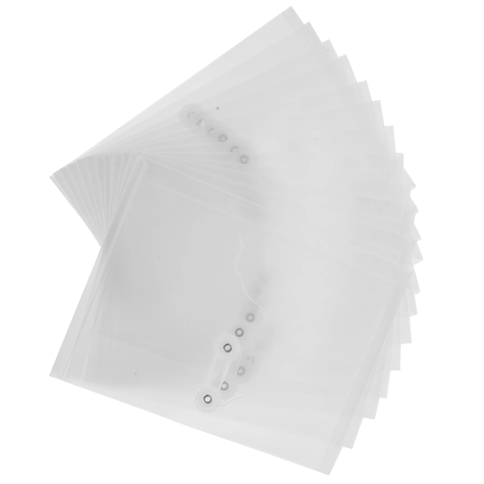 

12 Pcs A5 Clear PP File Bag 25x18 8cm Document Holder Storage Folders Office Supplies Lightweight Ticket Receipt Organizer