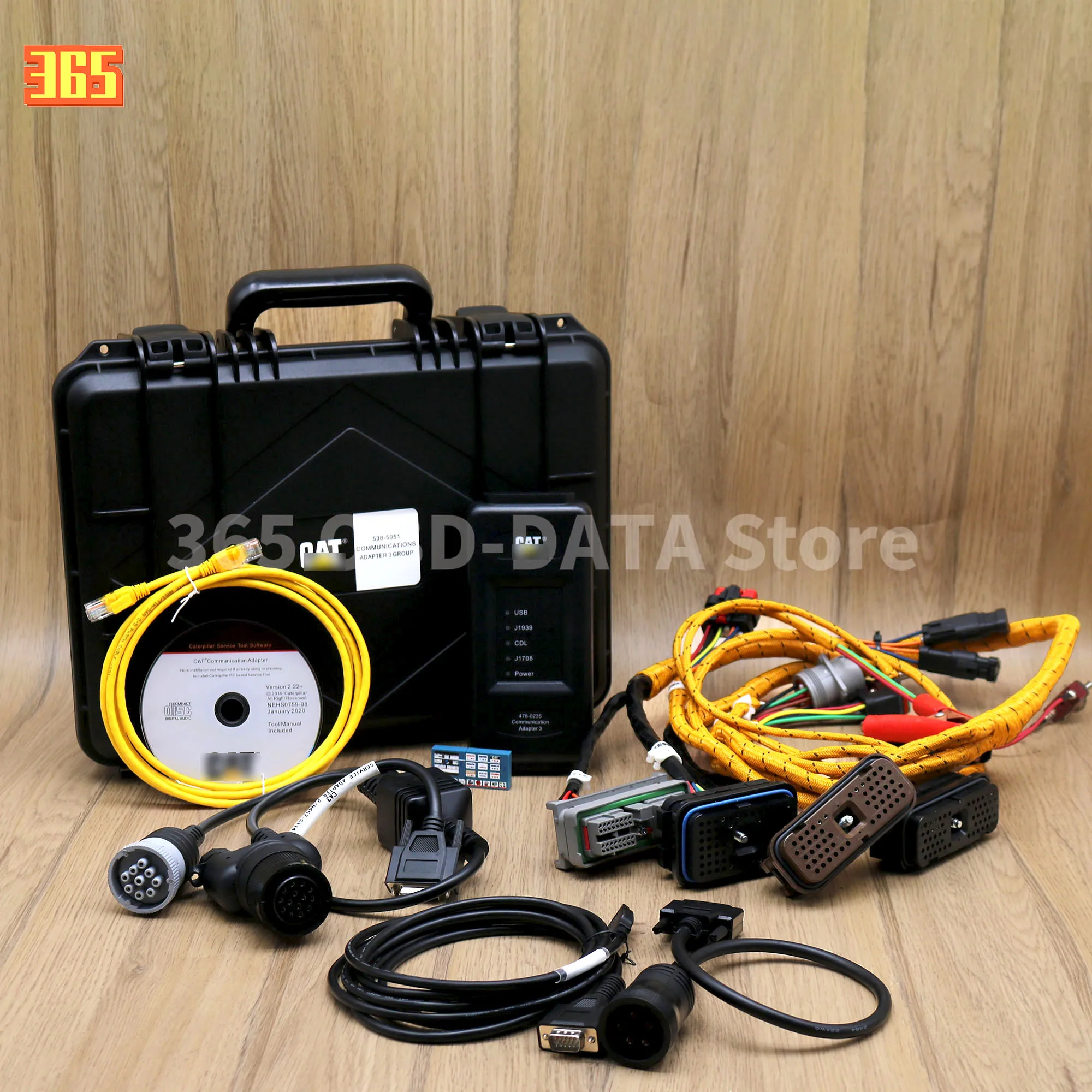 ET4 478-0235 Adapter For CAT Truck Excavator Diagnostic Tool Communication With 9+14 Pin Ethernet Cable Speed up Diagnosis