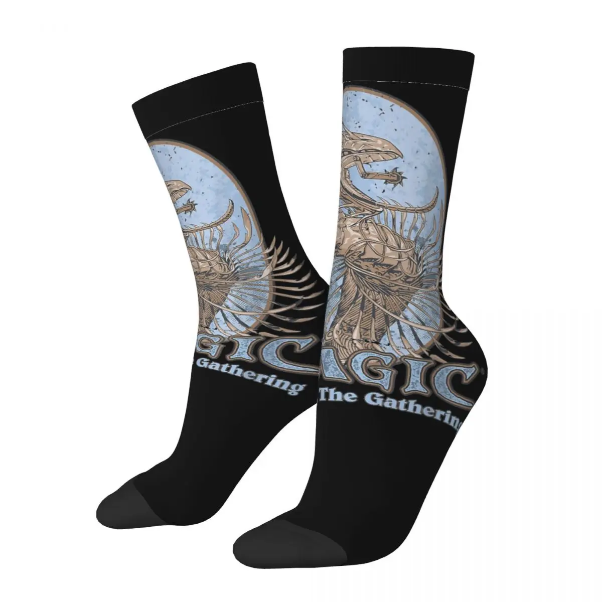 Magic Games Gathering MTG Socks Men's Women's Funny Happy Socks Hip Hop Spring Summer Autumn Winter Middle Tube Socks Gifts