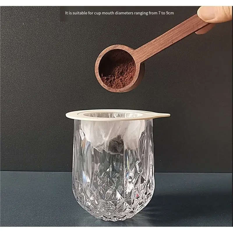B84B-Coffee Dripper 30Pcs Portable Reusable Coffee Filters For Camping Pour Over Coffee Maker Travel