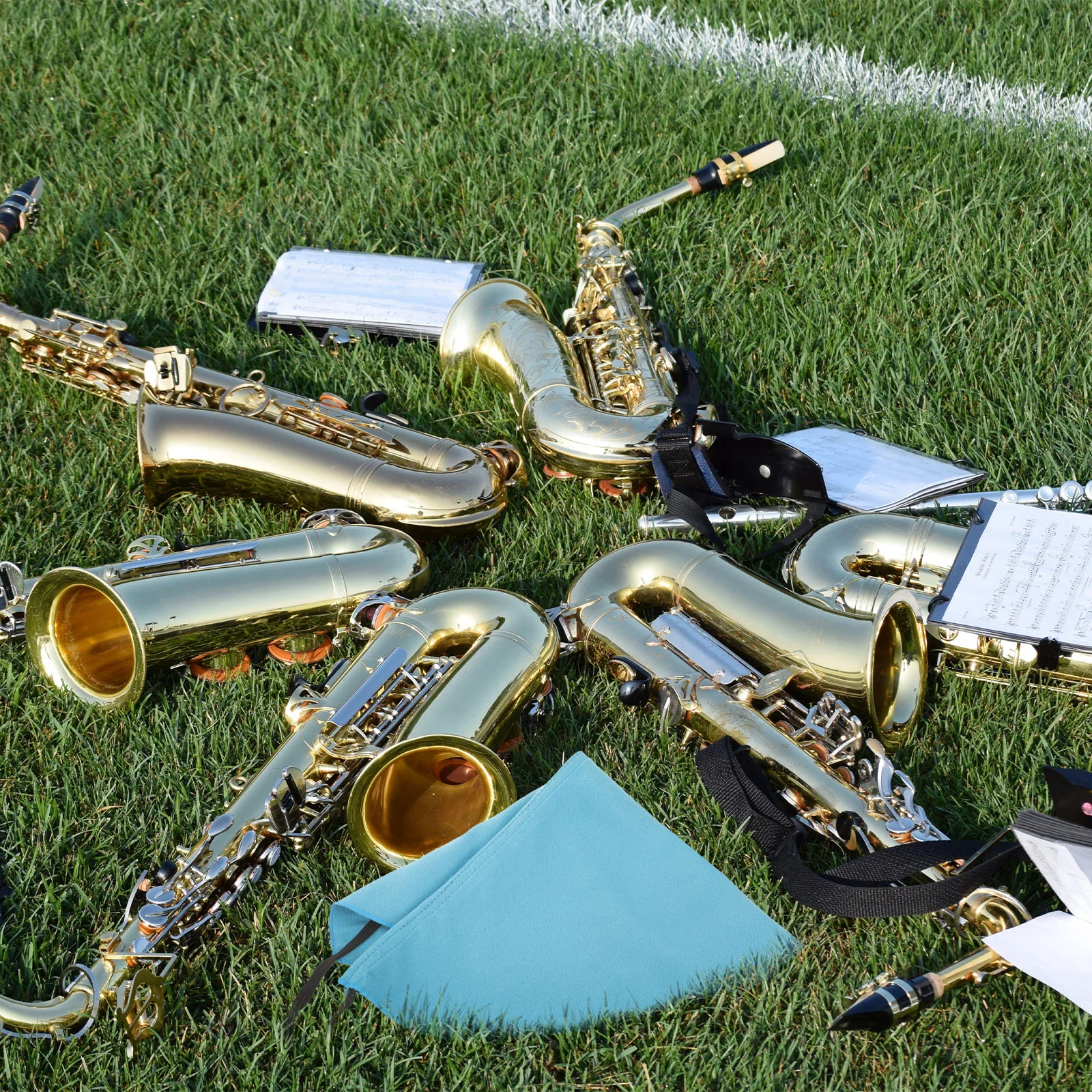 

Saxophone Maintenance Cloth Cleaning Flute Microfiber Musical Instrument Cloths