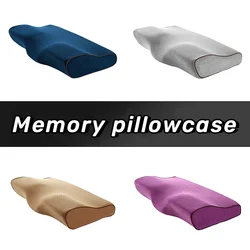 Butterfly Shaped Pillow Cover Velvet Memory Pillowcase Soft Child Adult Pillow Cover Solid Color Cushion Cover Pillow Case