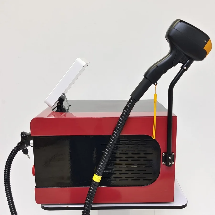 Red Black Portable Desktop Ice Cryo Hair Smoothing Machine Touch Screen FAC Optical 4 Spectrum Full Body Bikini Leg Skin Care