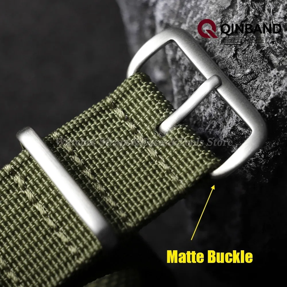 18mm 19mm 20mm 22mm Neues geripptes Nylon-Uhrenarmband für Seiko Uhrenzubehör für Omega Militärarmband Herren Damen Armband – Detail 6