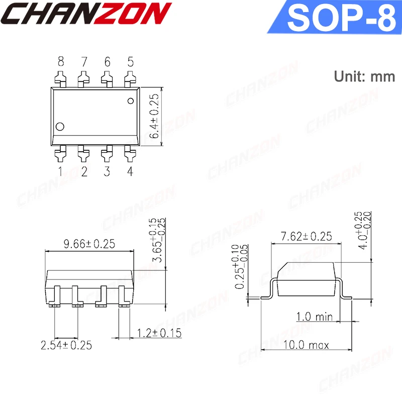 10Pcs/Lots Igbt Tlp250 6N135 6N136 6N137 6N138 6N139 6N138M 6N137S Dip8 Sop8 Dip-8 Sop-8 High Speed Optocoupler