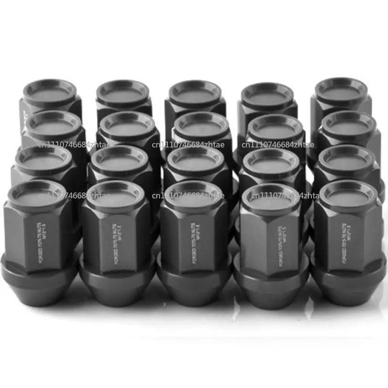 Car tire nuts, hub nuts, lightweight screws 6065 alloy, long through hole