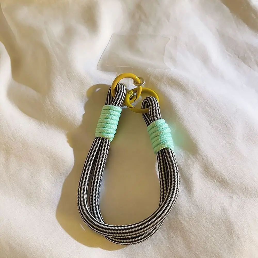 

Модный ремешок для телефона ручной работы с защитой от потери металлической пряжки, ручной плетеный веревочный ремешок для телефона, аксессуары для телефонов