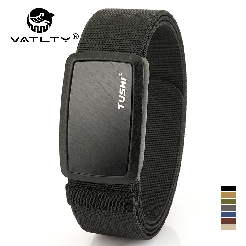 

VATLTY Магнитный повседневный ремень для мужчин, быстросъемный военный тактический ремень с пряжкой из сплава, высококачественный нейлоновый рабочий ремень, мужские ремни