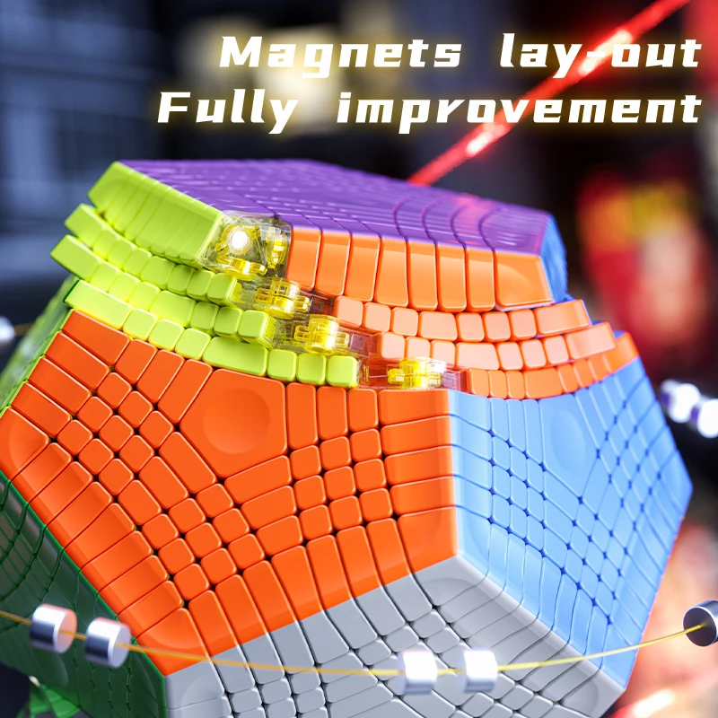 DianSheng Galaxy Megaminx 9x9 Magnetischer Zauberwürfel Galaxy 9x9 Megaminx M Cubo Magico Puzzle Spielzeug Kinder Kinder Geschenk Spielzeug