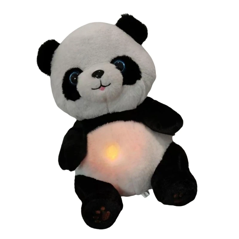 Anxiety Relief Plush Panda with Soothing Heartbeats and Breathing Motion D5QF