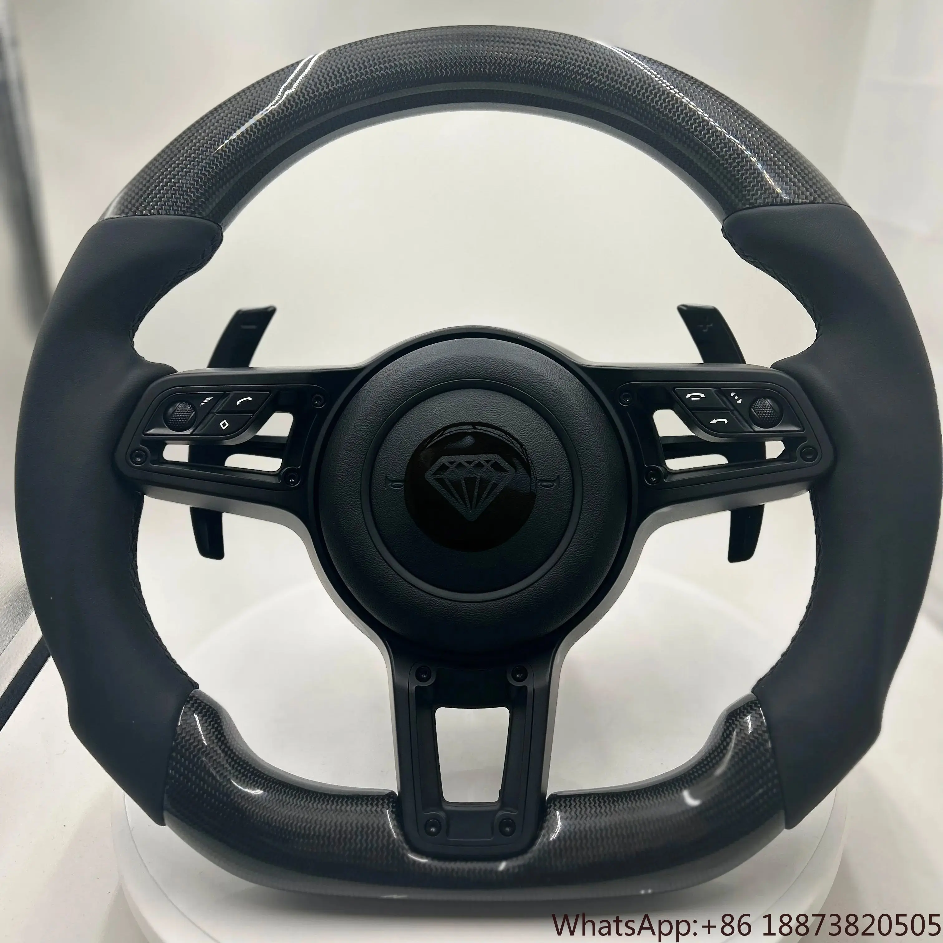 Alcantara-Lederlenkrad Porsche Alle Modelle 911 718 Cayman Boxster Cayenne Panamera Macan Taycan