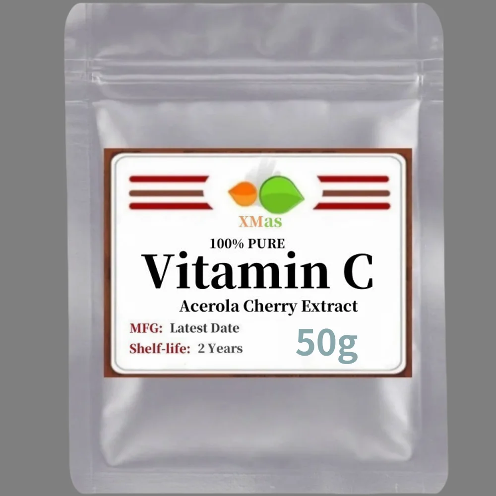 50g-1000g 100% Ascorbic Acid Acerola Cherry Extract Powder Vitamin C Powder Whitening Skin Care Mask