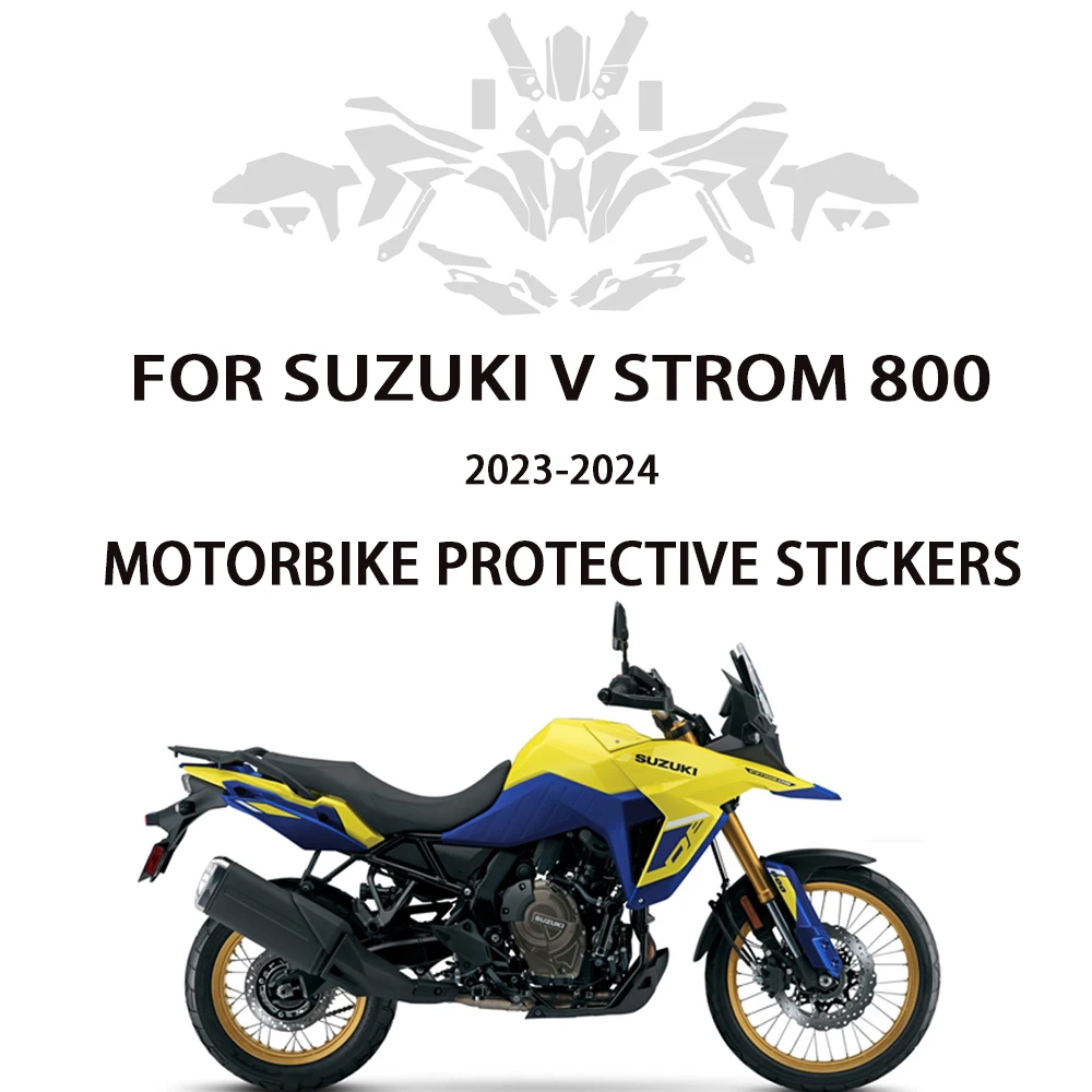 Protector de carenado para motocicleta, película antiarañazos para SUZUKI V STROM 800 PPF, V-STROM, 800, 2023-2024, PU