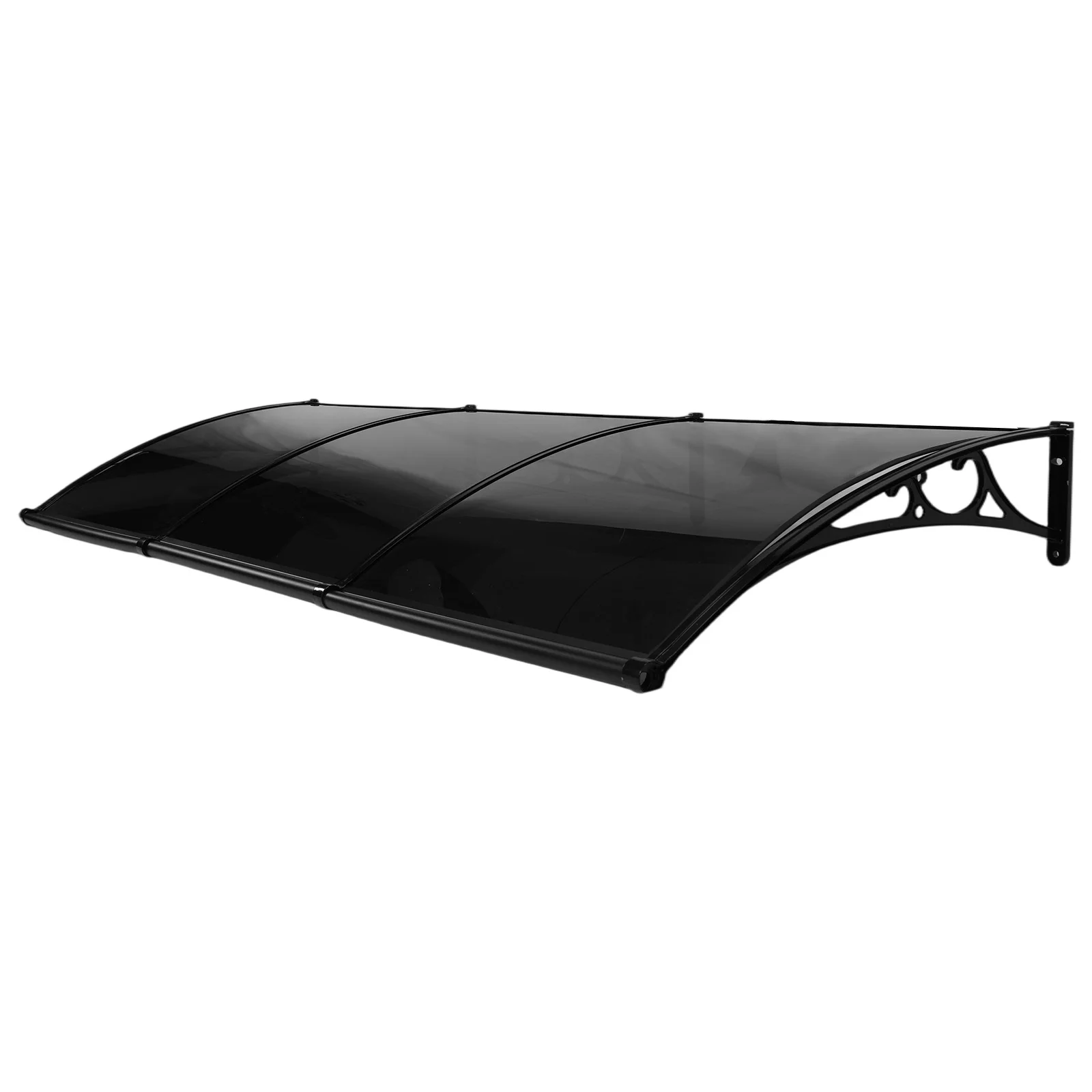 

Навес для входной двери 118x39 дюймов, защита от дождя и снега, уличный, с кронштейном из алюминиевого сплава для веранды/террасы