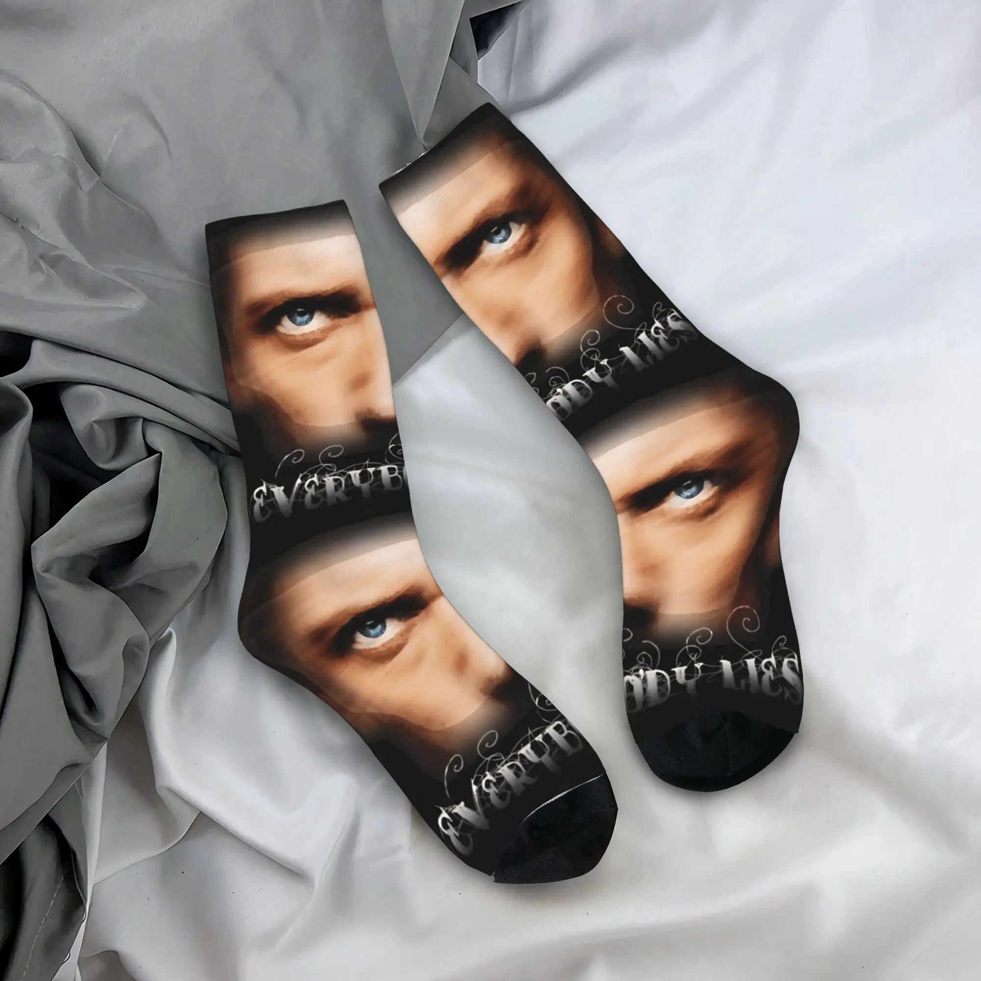 

Adults Men Socks Doctor House Stockings Winter Funny Soft Socks Custom Skateboard Anti-Slip Socks