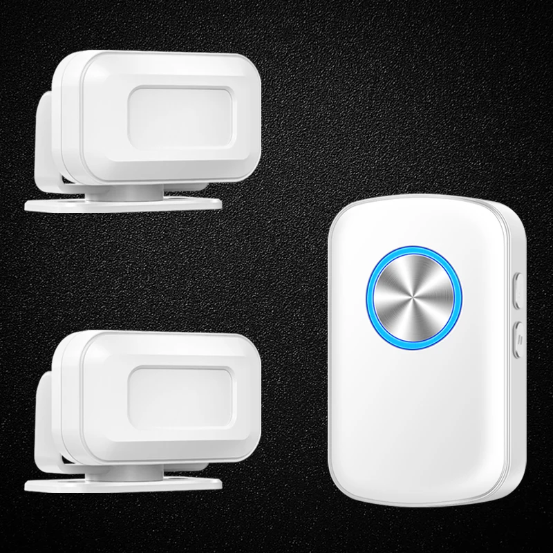 CACAZI wireless welcome 5 function M28 alarm doorbell PIR store entrance motion sensor infrared detector induction doorbell