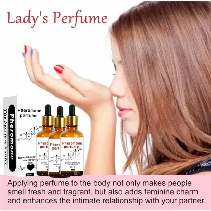 ⁿⁱᶜᵉ Pheromone Perfume Oil For Men Women Long-lasting Natural Refreshing Body Perfume Fragrance Pheromone Essential Oil 10ml