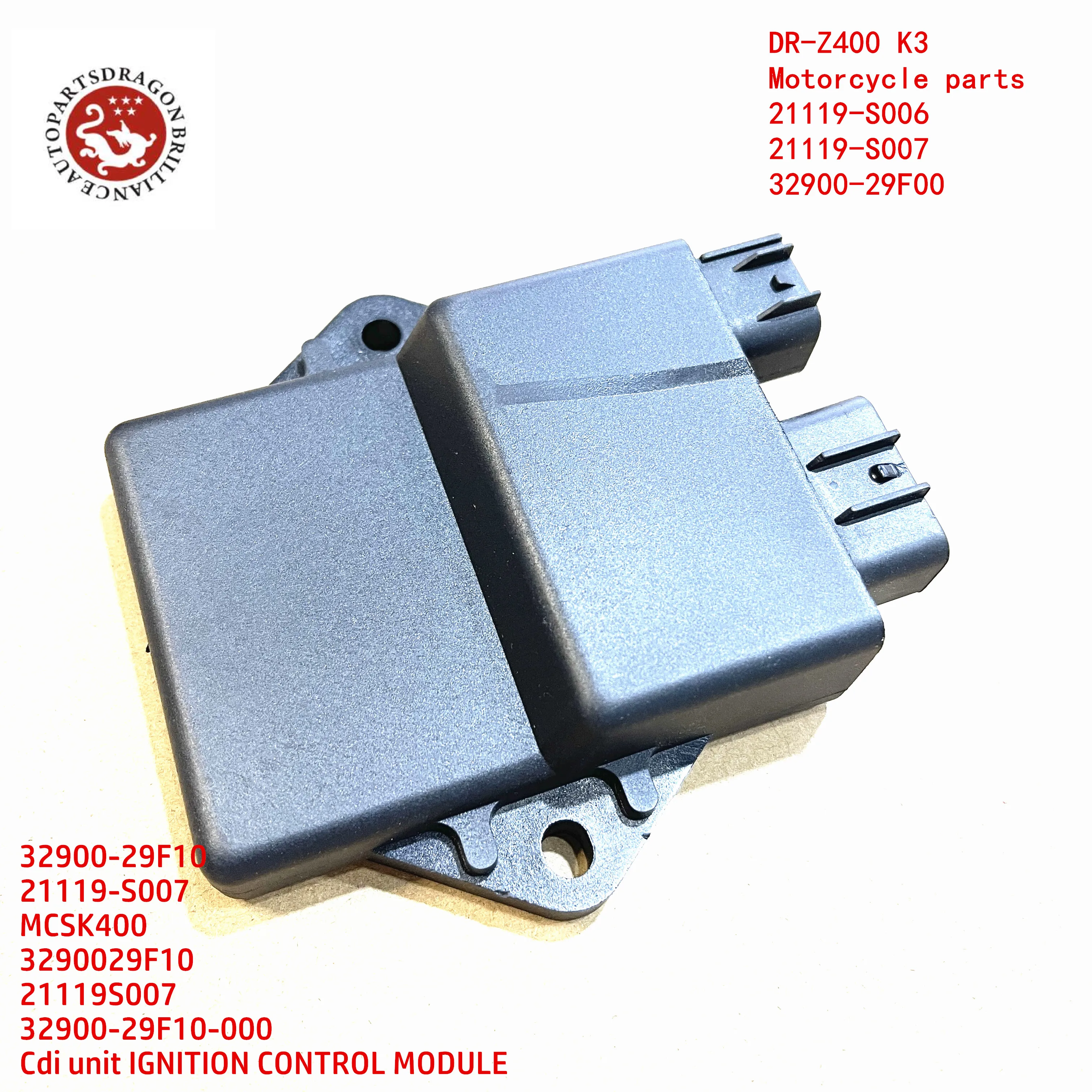 CDI Engine Control Unit Ignition Module OE 32900-29F10-000 32900-29F00-000 29F20 MGT029 F8T36972 0127 MCSK400 For Suzuki DRZ400E