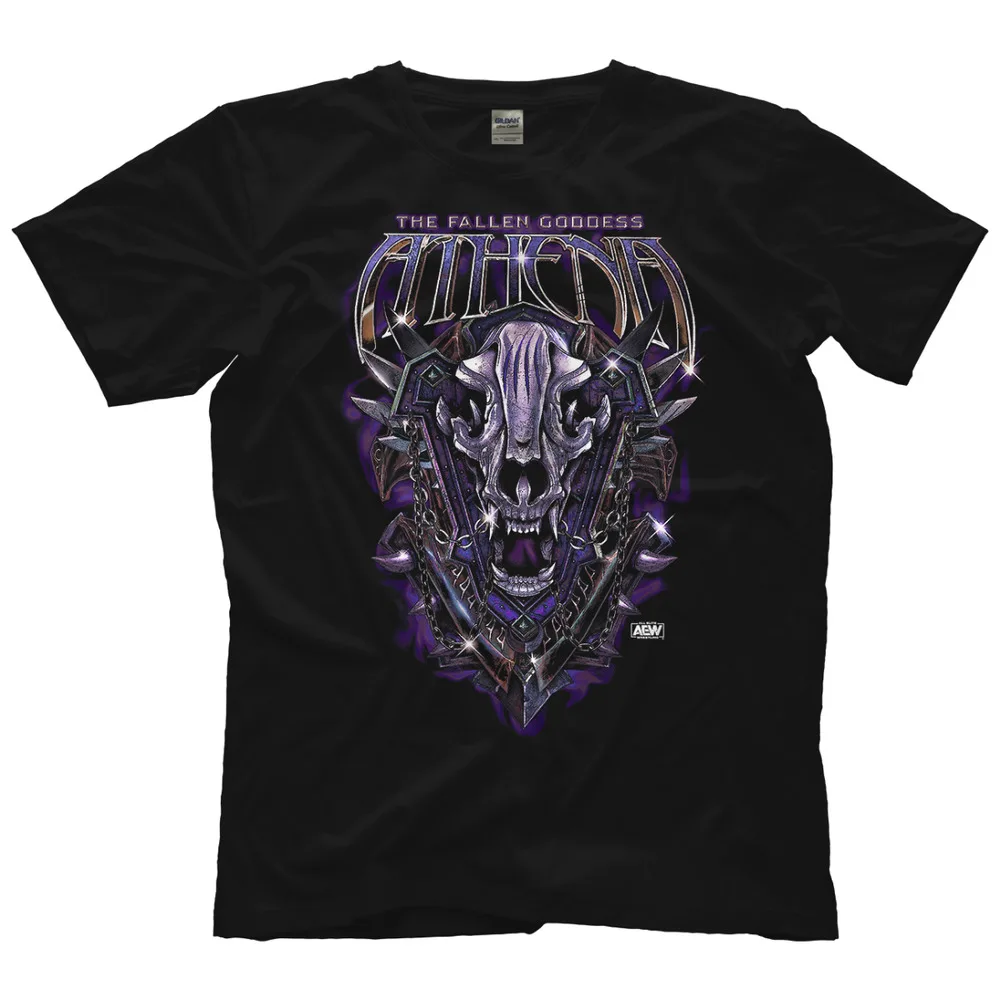 Athena - The Fallen Goddess AEW Official T-Shirt  High Quality 100%Cotton Short Sleeve