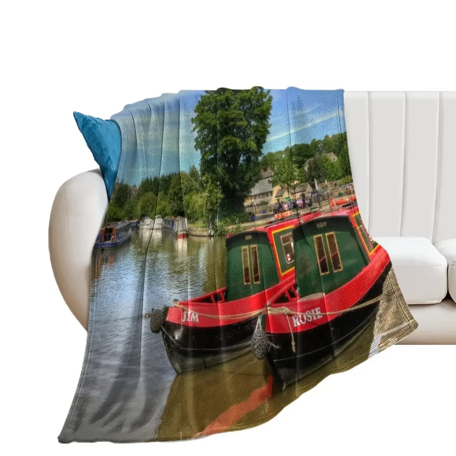 Rosie and Jim Throw Blanket Camping Sofas Sofa Throw Beach Blankets