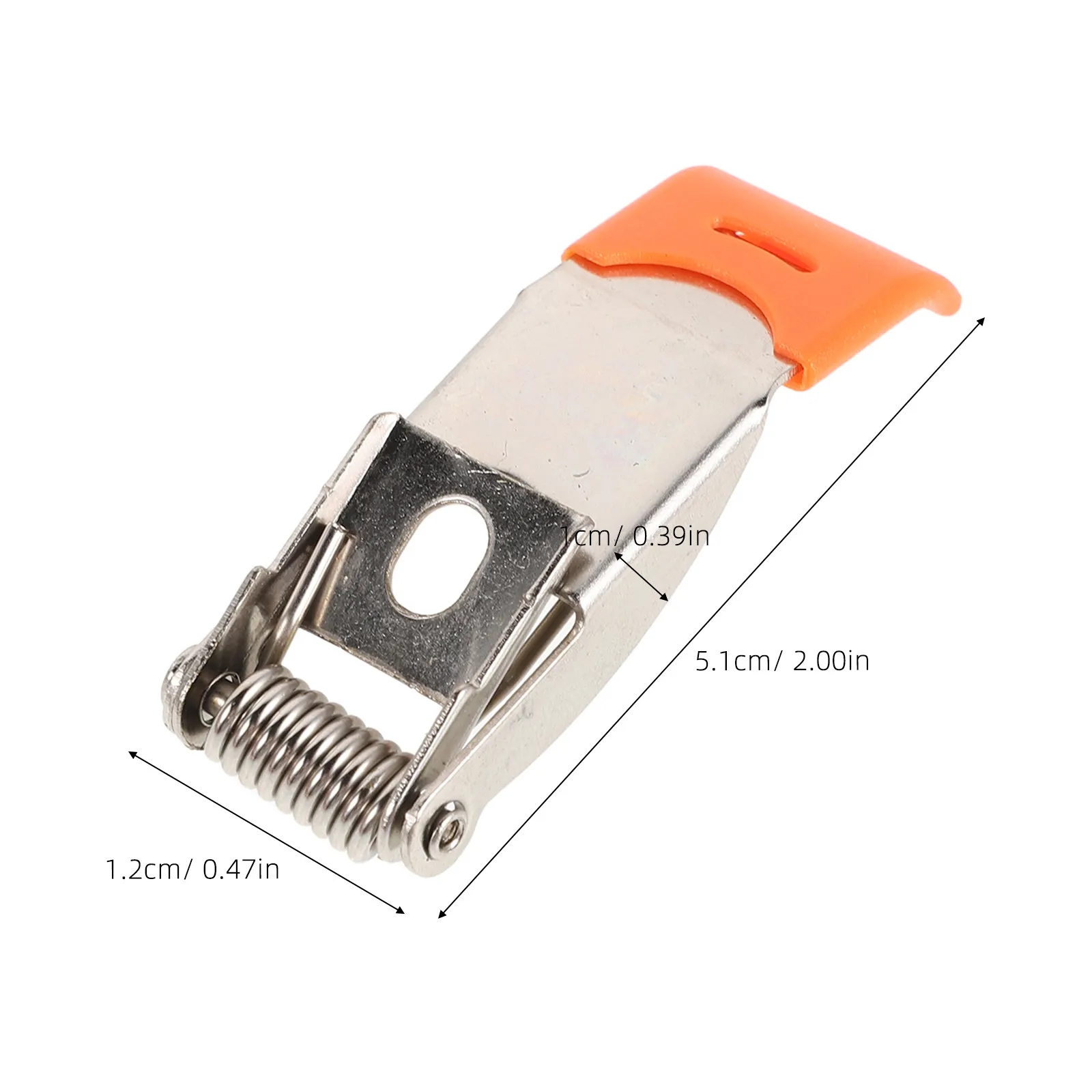 25Pcs Recessed Lighting Spring Clips Orange PVC Coated Metal 18x51mm Downlight Mounting Fixing Clips Retrofit Ceiling Light
