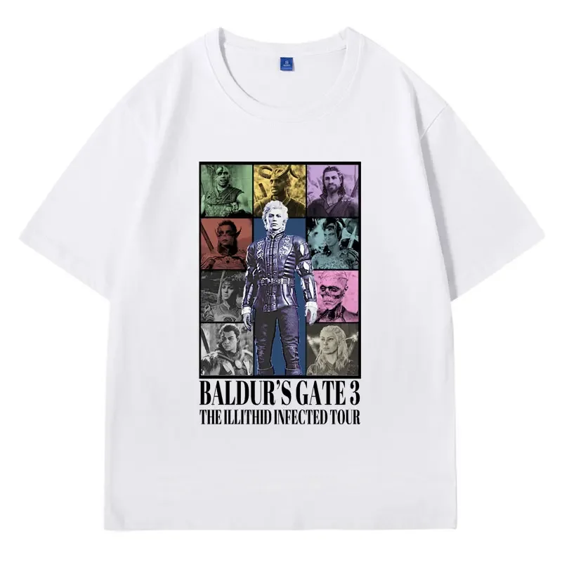 Limited Pale Elf Astarion Baldurs Gate 3 Girl Dinner T-shirt Men Women Fashion Gothic T Shirt Streetwear Y2k Clothes Tees