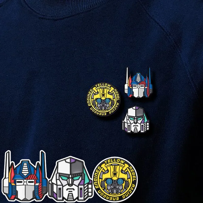 هاسبرو محولات الإبداعية بروش لطيف مضحك سبيكة شارة الملابس والاكسسوارات التلبيب دبوس الرسوم المتحركة الطرفية شارة رائعة #1