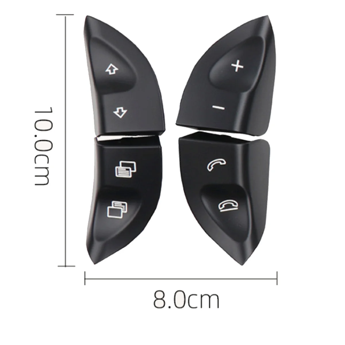 

Upgraded Portable Car Left Right Steering Wheel Buttons Switch for - Gray